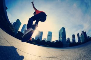 Skateboarding