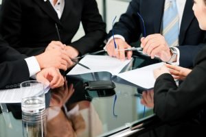 People at a meeting People at a meeting