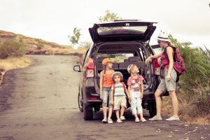 Mother and kids on vacation Mother and kids on vacation