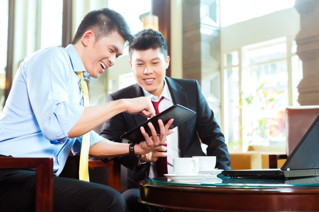 project manager with client project manager with client