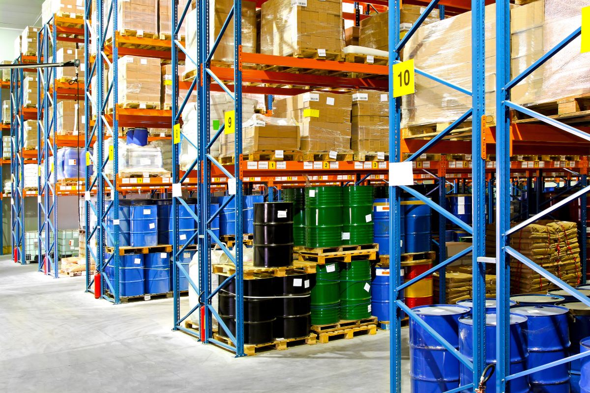 inside of warehouse